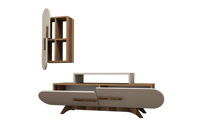 TV-kalustepaketti Amtorp 145 cm - Ruskea - Huonekalut - TV- & Mediakalusteet - TV-kalustepaketti