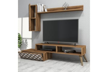 TV-kalustepaketti Amtorp 150 cm - Ruskea/Valkoinen - Huonekalut - TV- & Mediakalusteet - TV-kalustepaketti