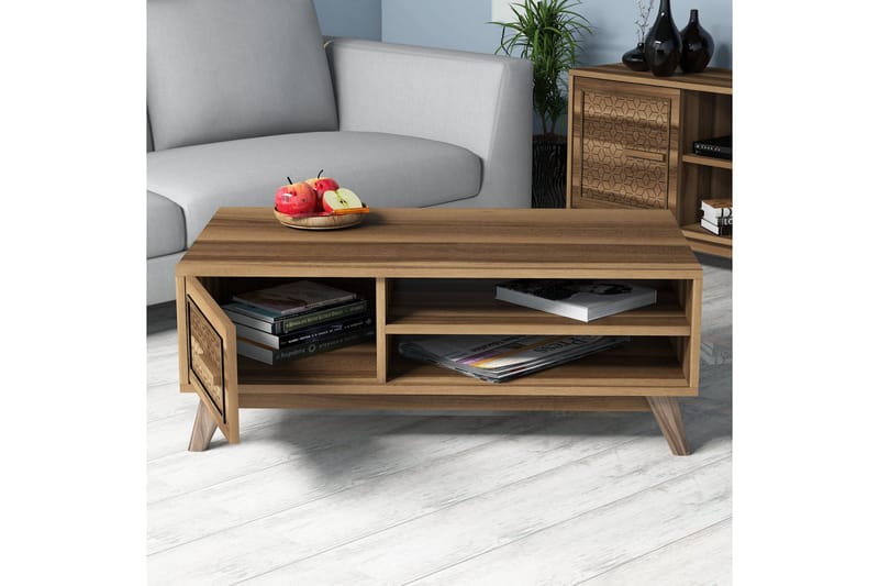 TV-kalustepaketti Amtorp 160 cm - Ruskea - Huonekalut - TV- & Mediakalusteet - TV-kalustepaketti