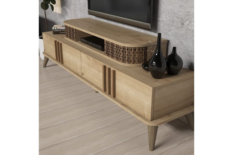 TV-kalustepaketti Amtorp 168 cm - Beige - Huonekalut - TV- & Mediakalusteet - TV-kalustepaketti