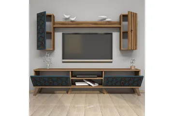TV-kalustepaketti Amtorp 180 cm - Ruskea - Huonekalut - TV- & Mediakalusteet - TV-kalustepaketti