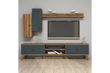 TV-kalustepaketti Amtorp 180 cm - Ruskea - Huonekalut - TV- & Mediakalusteet - TV-kalustepaketti