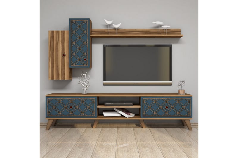 TV-kalustepaketti Amtorp 180 cm - Ruskea - Huonekalut - TV- & Mediakalusteet - TV-kalustepaketti