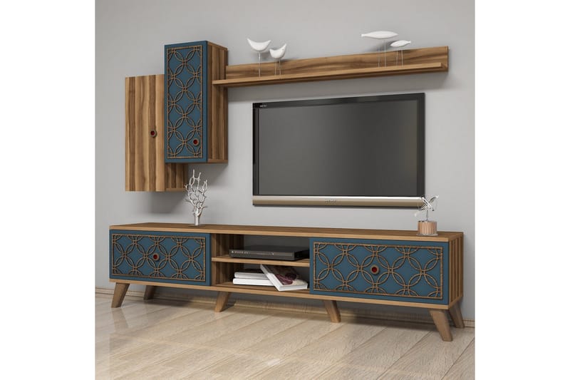 TV-kalustepaketti Amtorp 180 cm - Ruskea - Huonekalut - TV- & Mediakalusteet - TV-kalustepaketti