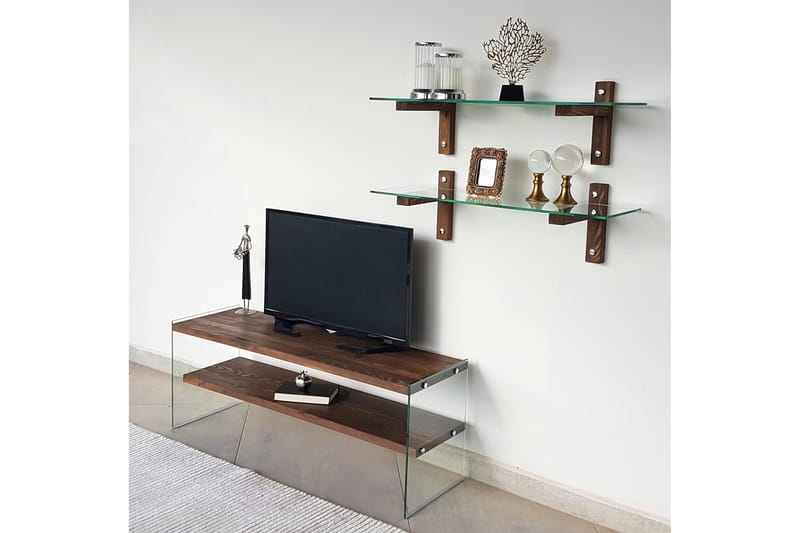 TV-Kalustepaketti Balais 45 cm - Pähkinä - Huonekalut - TV- & Mediakalusteet - TV-kalustepaketti