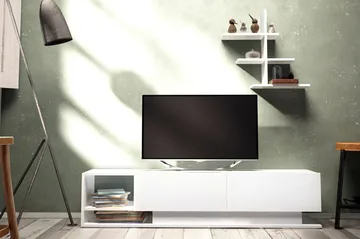 TV-kalustepaketti Dumö 180 cm - Valkoinen - Huonekalut - TV- & Mediakalusteet - TV-kalustepaketti