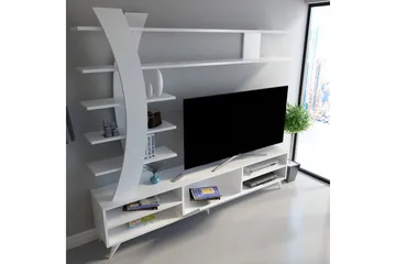 TV-kalustepaketti Dumö 180 cm - Valkoinen - Huonekalut - TV- & Mediakalusteet - TV-kalustepaketti