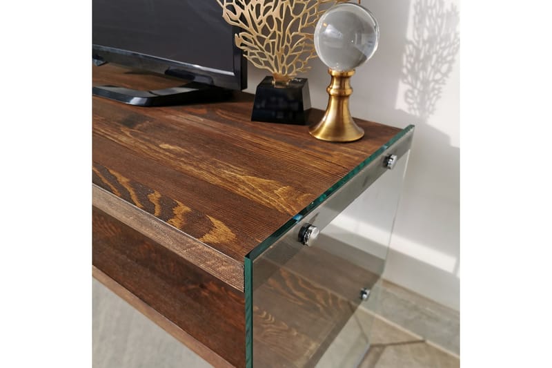 TV-Kalustepaketti Fulwiler 45 cm - Pähkinä - Huonekalut - TV- & Mediakalusteet - TV-kalustepaketti