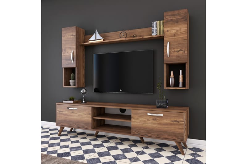 TV-kalustepaketti Horveryd 180 cm - Ruskea - Huonekalut - TV- & Mediakalusteet - TV-kalustepaketti