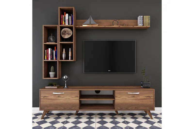 TV-kalustepaketti Horveryd 180 cm, Ruskea