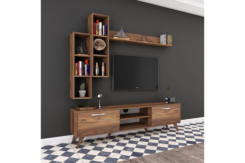 TV-kalustepaketti Horveryd 180 cm - Ruskea - Huonekalut - TV- & Mediakalusteet - TV-kalustepaketti