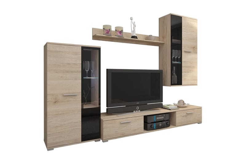 TV-kalustepaketti Salsa - Beige - Huonekalut - TV- & Mediakalusteet - TV-kalustepaketti