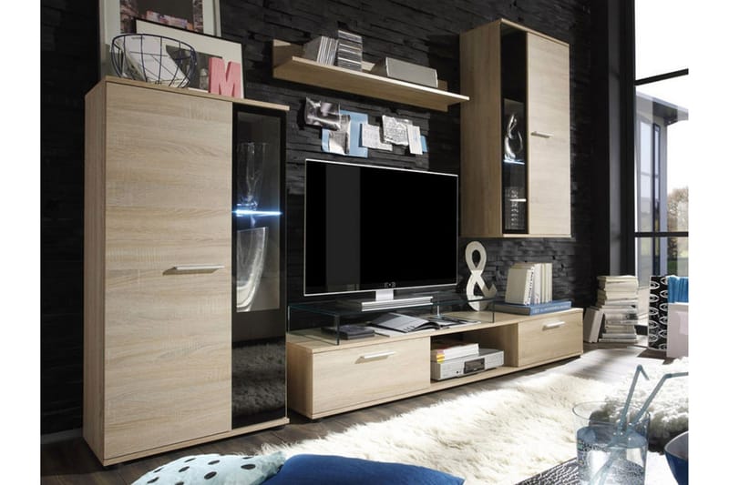 TV-kalustepaketti Salsa - Beige - Huonekalut - TV- & Mediakalusteet - TV-kalustepaketti