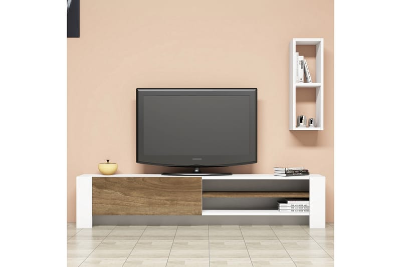 TV-kalustepaketti Tyrsberget 160 cm - Ruskea - Huonekalut - TV- & Mediakalusteet - TV-kalustepaketti