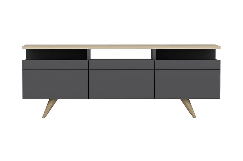 TV-kalustesetti 35x150 cm - Antrasiitti/Luonnonväri - Huonekalut - TV- & Mediakalusteet - TV-kalustepaketti