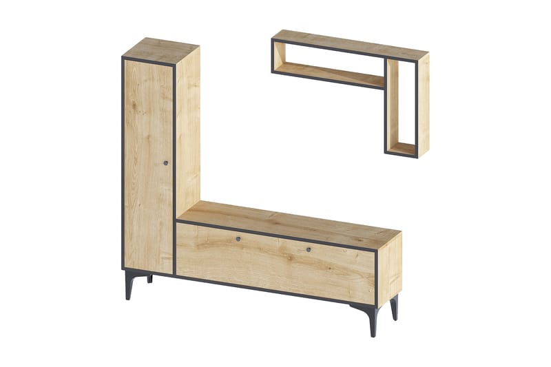TV-kalustesetti Urgby 118x49 cm - Sininen - Huonekalut - TV- & Mediakalusteet - TV-kalustepaketti