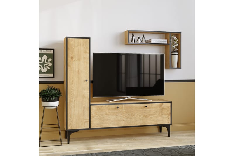 TV-kalustesetti Urgby 118x49 cm - Sininen - Huonekalut - TV- & Mediakalusteet - TV-kalustepaketti