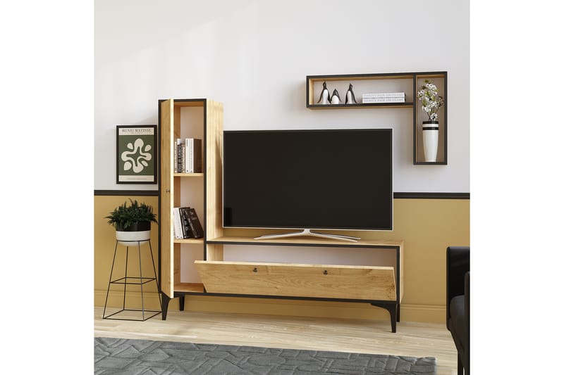TV-kalustesetti Urgby 118x49 cm - Sininen - Huonekalut - TV- & Mediakalusteet - TV-kalustepaketti