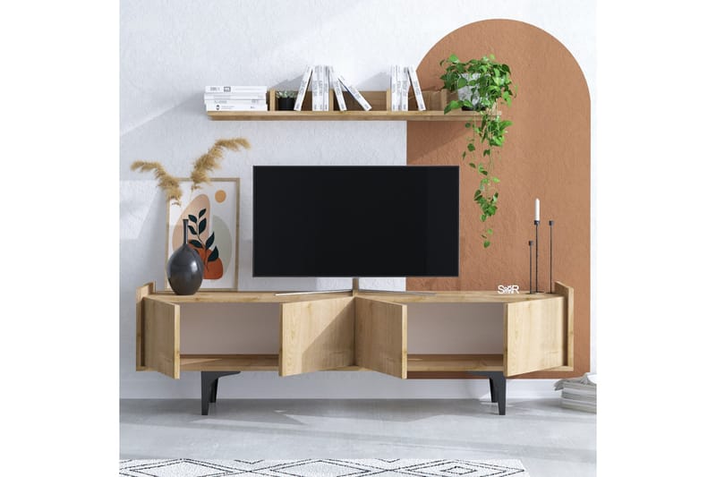 TV-kalustesetti Urgby 150x57 cm - Sininen - Huonekalut - TV- & Mediakalusteet - TV-kalustepaketti