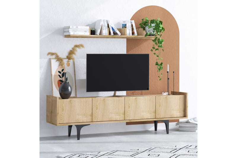 TV-kalustesetti Urgby 150x57 cm - Sininen - TV-kalustepaketti