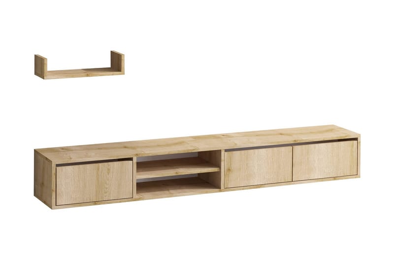 TV-kalustesetti Urgby 180x25 cm - Luonnonväri - Huonekalut - TV- & Mediakalusteet - TV-kalustepaketti