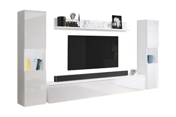 Tv-kalustesetti - Valkoinen - Huonekalut - TV- & Mediakalusteet - TV-kalustepaketti