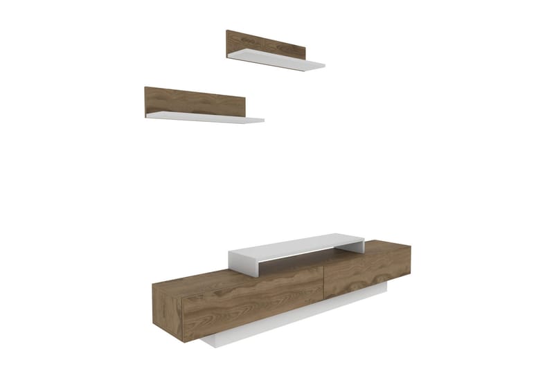 TV-kalustesetti Violaceae 180x40 cm - Valkoinen - Huonekalut - TV- & Mediakalusteet - TV-kalustepaketti