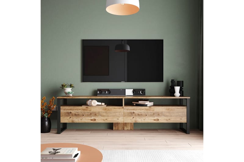 TV-kalustesetti Violaceae 180x56 cm - Vihreä - Huonekalut - TV- & Mediakalusteet - TV-kalustepaketti