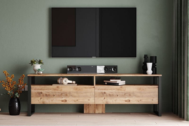 TV-kalustesetti Violaceae 180x56 cm - Vihreä - Huonekalut - TV- & Mediakalusteet - TV-kalustepaketti