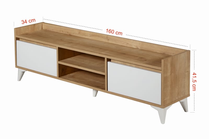 TV-kalustesetti Zakkum 160x41,5 cm - Sininen - Huonekalut - TV- & Mediakalusteet - TV-kalustepaketti