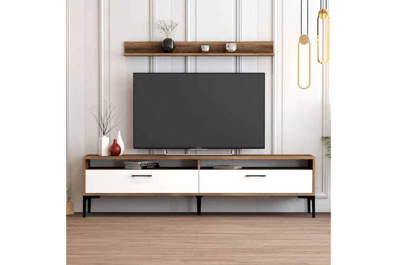 TV-kalustesetti Zakkum 180x47 cm - Ruskea - Huonekalut - TV- & Mediakalusteet - TV-kalustepaketti