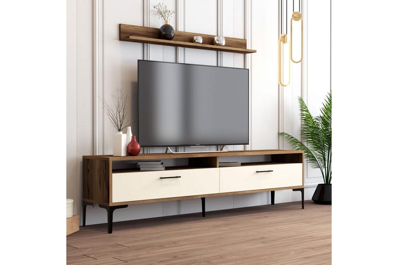 TV-kalustesetti Zakkum 180x47 cm - Ruskea - TV-kalustepaketti