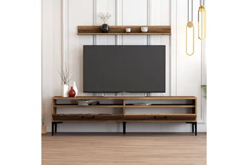 TV-kalustesetti Zakkum 180x47 cm - Ruskea - Huonekalut - TV- & Mediakalusteet - TV-kalustepaketti