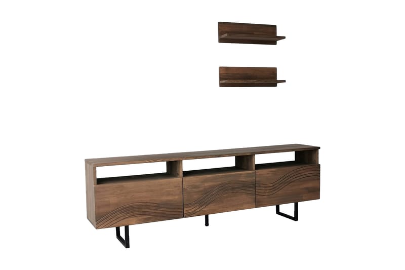 TV-kalustesetti Zakkum 50x15 cm - Ruskea - Huonekalut - TV- & Mediakalusteet - TV-kalustepaketti