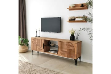 TV-kalustesetti Zakkum 50x15 cm - Ruskea - Huonekalut - TV- & Mediakalusteet - TV-kalustepaketti