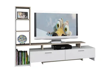 TV-taso Shenita - Huonekalut - TV- & Mediakalusteet - TV-kalustepaketti
