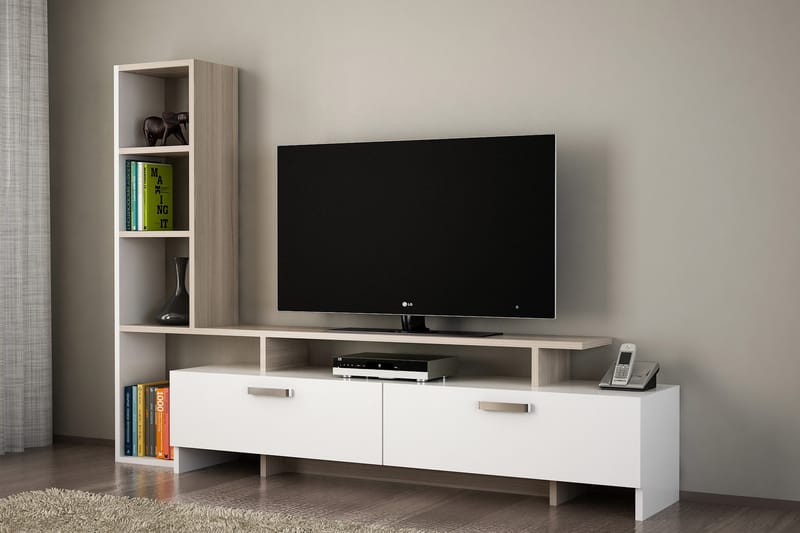 TV-taso Shenita - Huonekalut - TV- & Mediakalusteet - TV-kalustepaketti