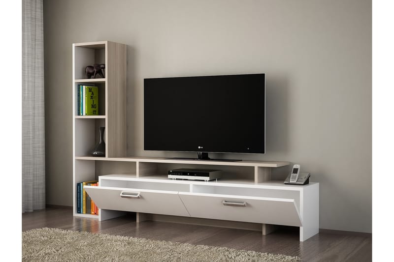 TV-taso Shenita - Huonekalut - TV- & Mediakalusteet - TV-kalustepaketti