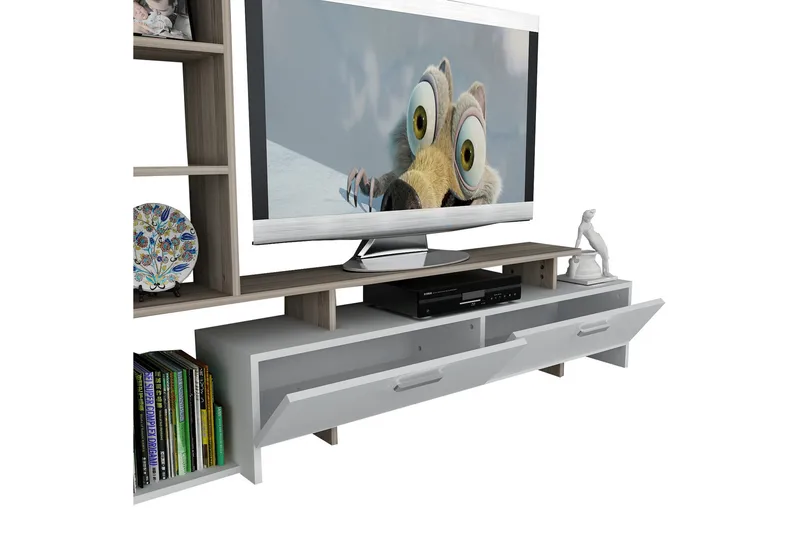 TV-taso Shenita - Huonekalut - TV- & Mediakalusteet - TV-kalustepaketti