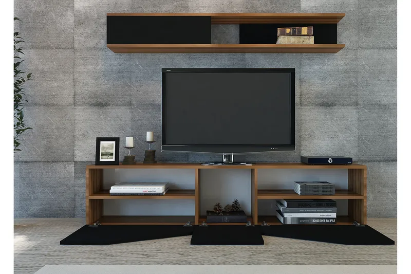 TV-taso Pangler Hyllyllä - Huonekalut - TV- & Mediakalusteet - TV-kalustepaketti