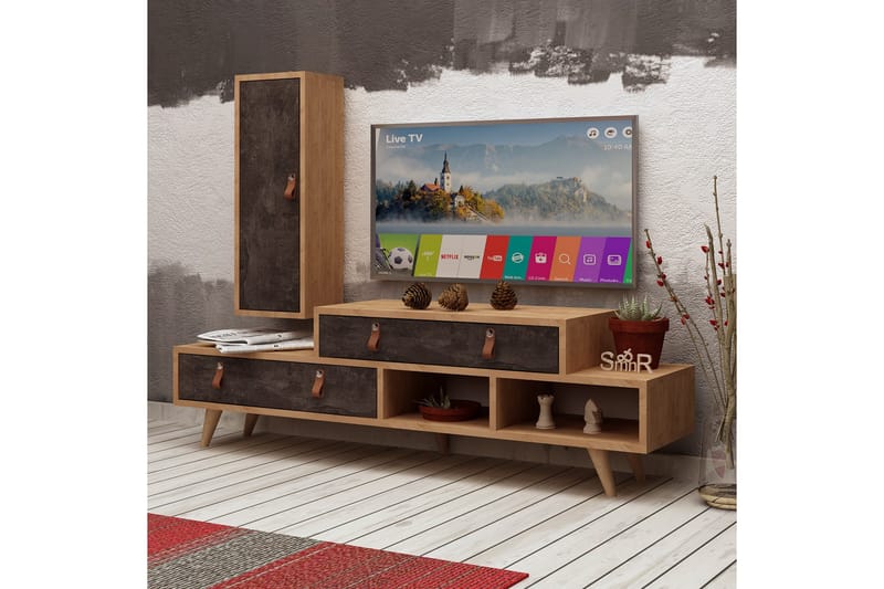 TV-taso/Kaappi Naidaj - Huonekalut - TV- & Mediakalusteet - TV-kalustepaketti