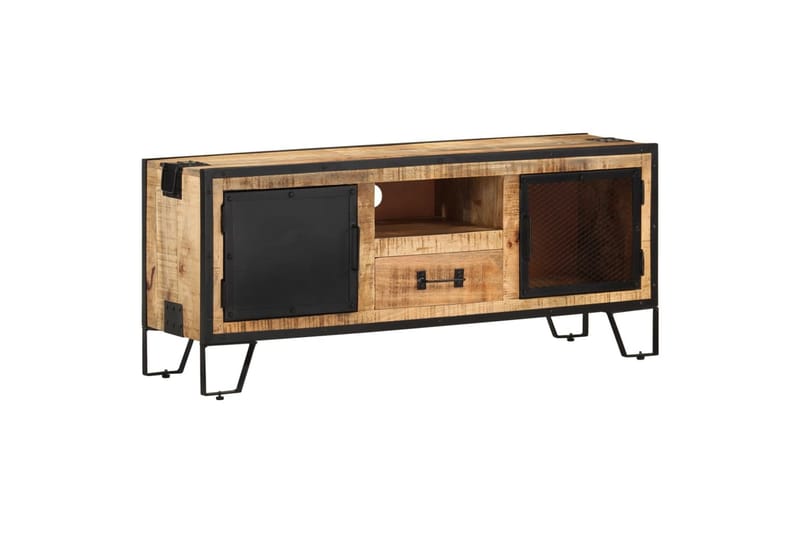 TV-taso 110x31x46 cm karkea mangopuu - Monivärinen - Huonekalut - TV- & Mediakalusteet - Tv taso & Mediataso