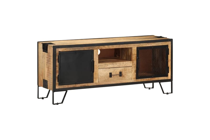 TV-taso 110x31x46 cm karkea mangopuu - Monivärinen - Huonekalut - TV- & Mediakalusteet - Tv taso & Mediataso