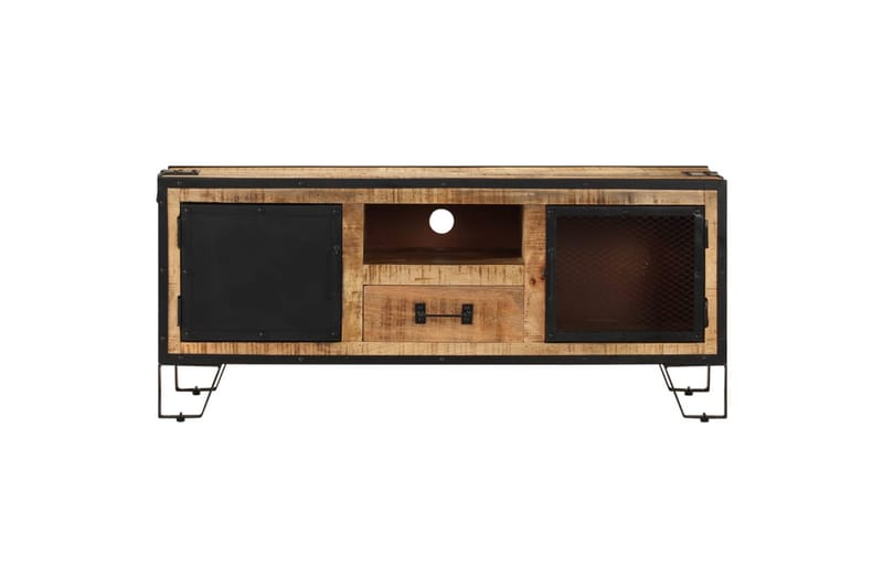 TV-taso 110x31x46 cm karkea mangopuu - Monivärinen - Huonekalut - TV- & Mediakalusteet - Tv taso & Mediataso