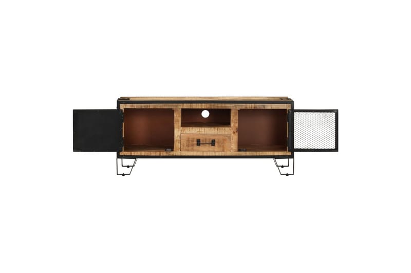 TV-taso 110x31x46 cm karkea mangopuu - Monivärinen - Huonekalut - TV- & Mediakalusteet - Tv taso & Mediataso