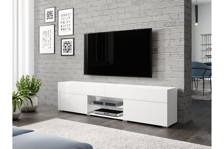 TV-Taso 180x45 cm - Valkoinen - Tv taso & Mediataso