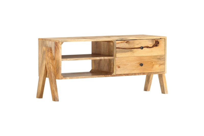 TV-taso 97x35x47 cm täysi mangopuu - Ruskea - Huonekalut - TV- & Mediakalusteet - Tv taso & Mediataso