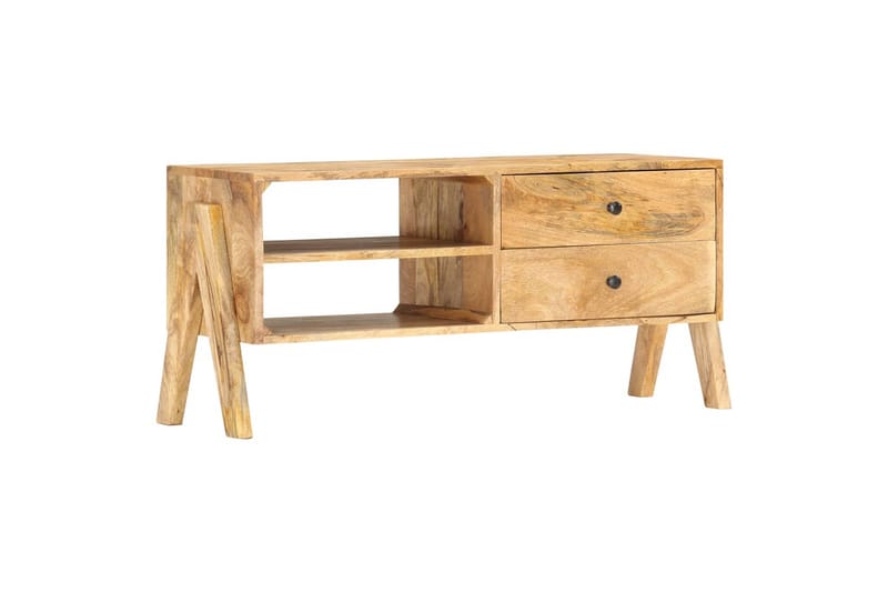 TV-taso 97x35x47 cm täysi mangopuu - Ruskea - Huonekalut - TV- & Mediakalusteet - Tv taso & Mediataso