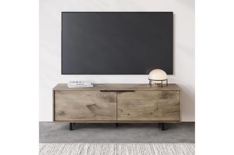 TV-taso Alberto 150x38x50 cm, Tammi - 150x38x50 cm, Tammi - Huonekalut - TV- & Mediakalusteet - Tv taso & Mediataso