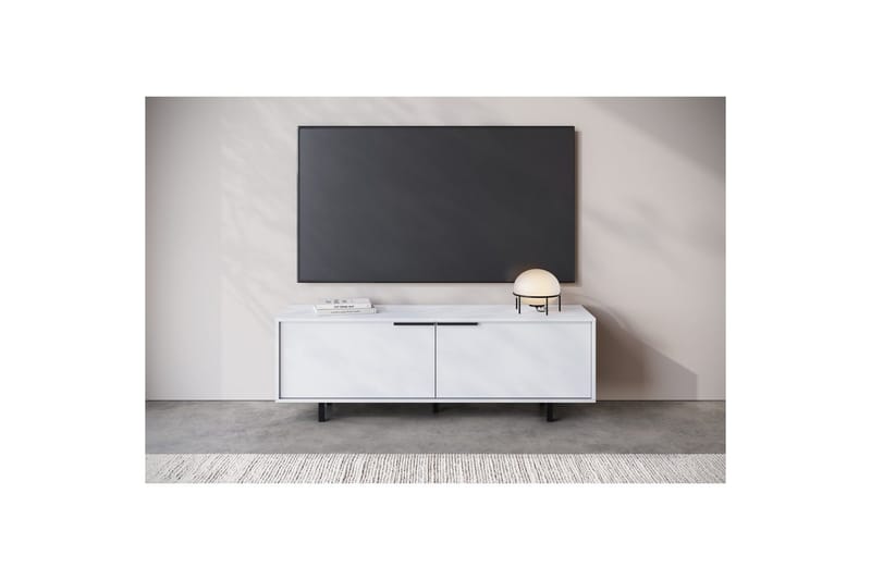 TV-taso Alberto 150x38x50 cm, Valkoinen - 150x38x50 cm, Valkoinen - Huonekalut - TV- & Mediakalusteet - Tv taso & Mediataso